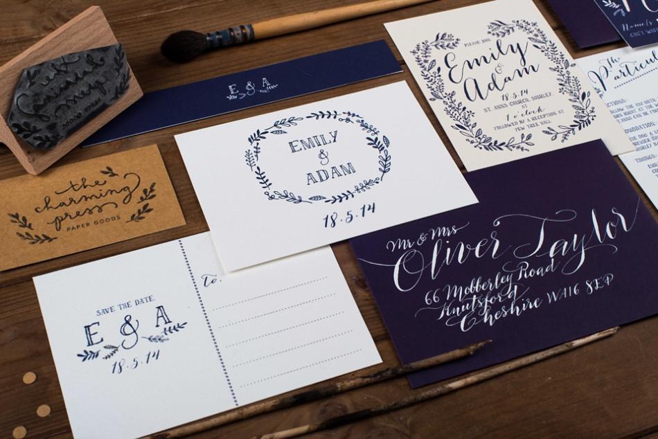 Charmingly beautiful wedding stationery from <a href="/charming_press/">Wendy</a>. See more at lvmyd.rs/1NkBPo1