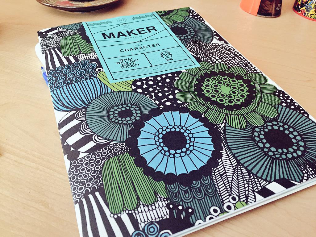 PrizumCreative's tweet image. Excitedly grabbed this out of the weekend mail! @mohawkpaper's beautiful #MakerQuarterly Who is ready to design!? 😁