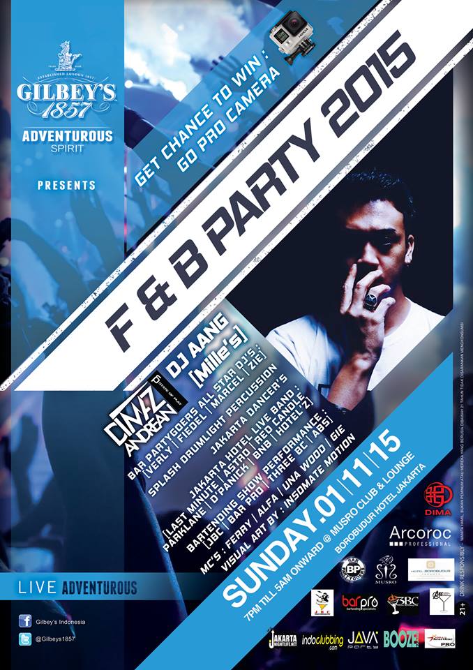 <a href="/Gilbeys1857/">Gilbey's Indonesia</a> #BIGBANGFNBPARTY2015 <a href="/MusicRoomJKT/">Musro Club & Lounge</a> Sun,Nov1st '15 w/ @DMZandrean <a href="/SOP_StateOfPlay/">State Of Play</a> <a href="/ndhopercussion/">ndhopercussion</a> Etc