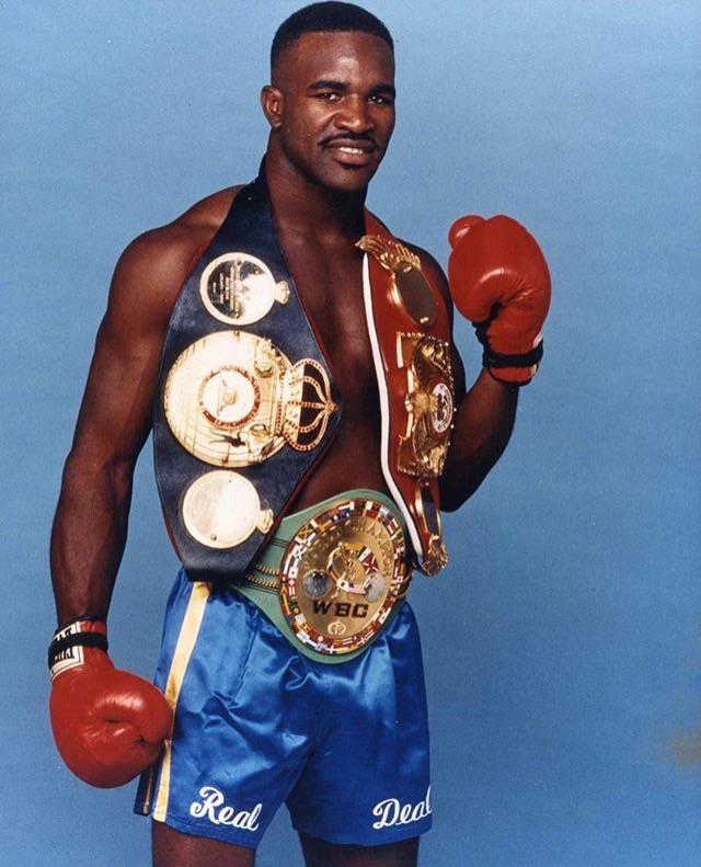 10/19- Happy 53rd Birthday Evander Holyfield. \"The Real Deal\" is the only fo....  