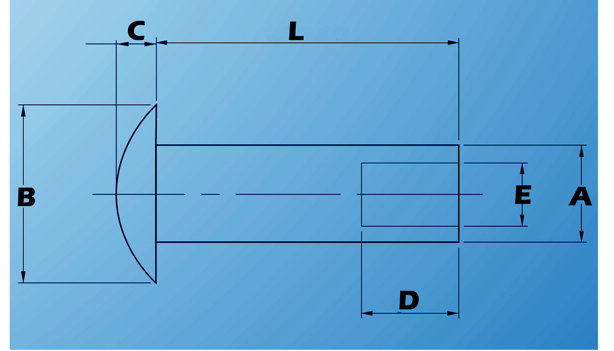 Refiteca's tweet image. Disponible: #Remache #semibular estándar, en todos los tamaños  #Refiteca #inversionesRefiteca