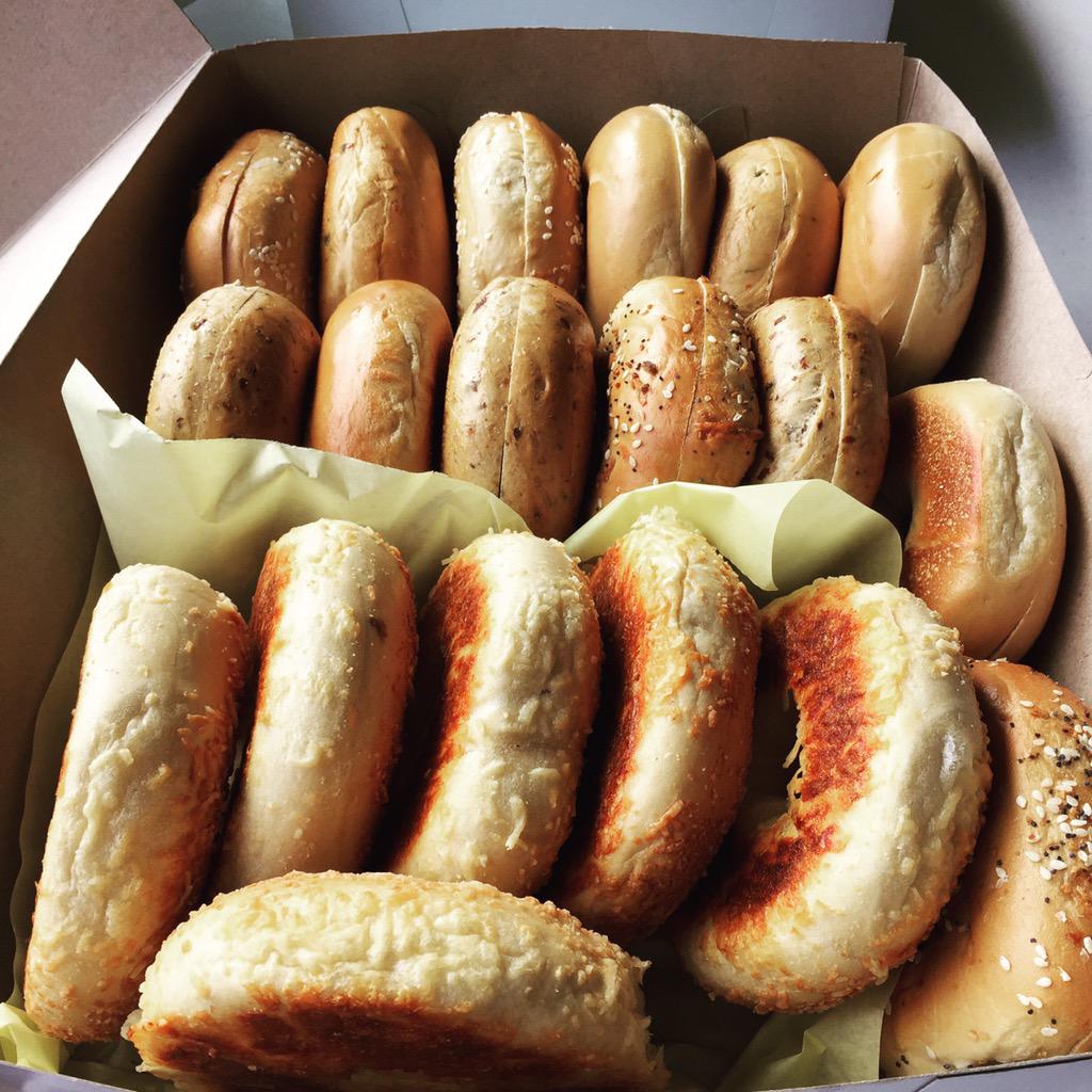 Bagels anyone? Get these delivered right now your for team #houseofbagels #food #bagels #win