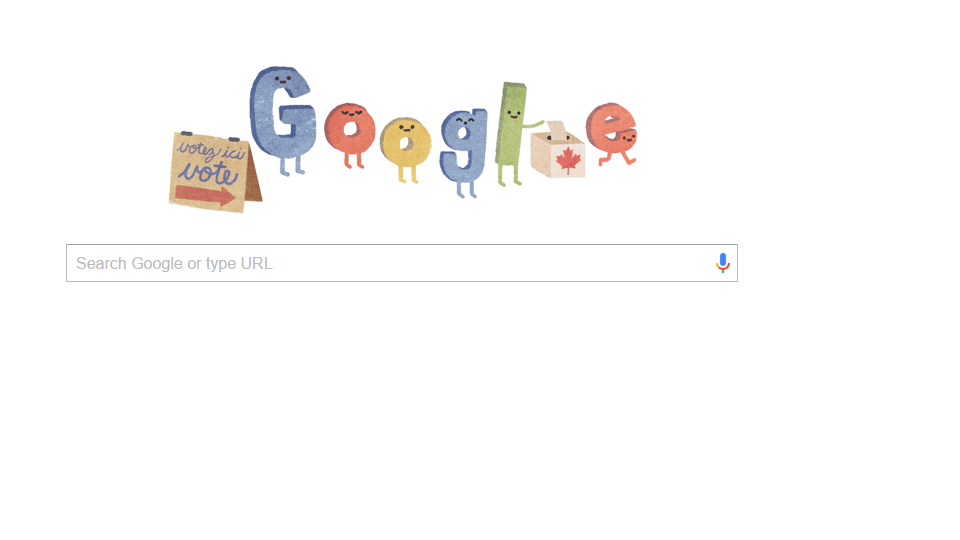 So happy <a href="/google/">Google</a> is in the voting spirit!! #elxn42 #cdnpoli