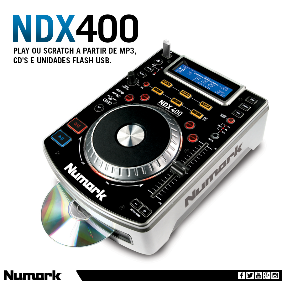 NumarkBrasil's tweet photo. O NDX400 é um MP3/CD player avançado com Scratch acionado por toque. https://t.co/fcNLB8eLYy #NumarkBrasil #DJ https://t.co/0gieHq3Z8s