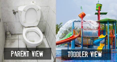 Public Bathroom Trip: Parent View vs. Toddler View stuffmomssay.com/2015/10/public… @_StuffMomsSay #MyLife