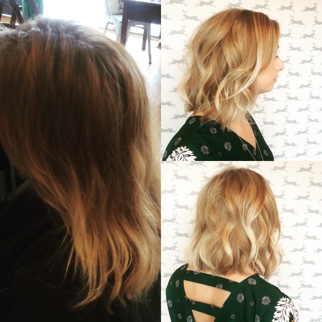 saloncalledhare's tweet image. 🌼 Emily's hair was dull and had lost its shape so we brightened it up and gave her a long bob! By Amy. #exeter #hair