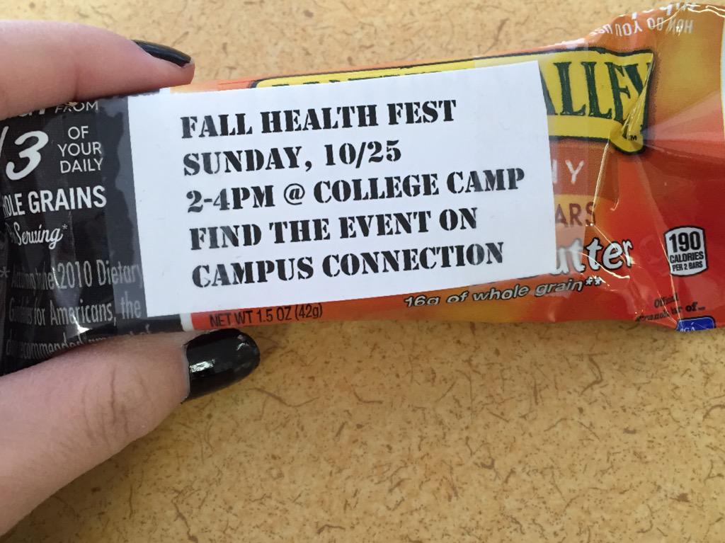 MacDuffResHall's tweet image. Fall health fest this Sunday!!
