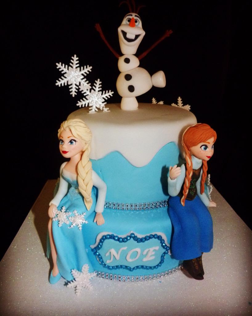 Tarta de fondant Frozen