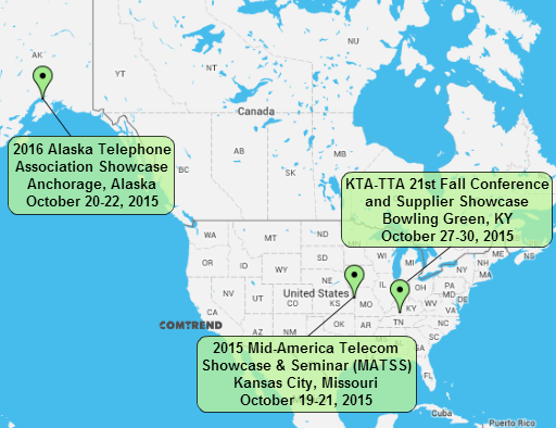 Comtrend's tweet image. Comtrend is traveling this October! Make sure to meet up with us if you will be attending these events! #MATSS #KTA