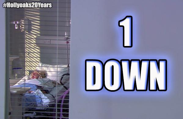 Hollyoaks's tweet photo. The Gloved Hand Killer strikes again! The first victim of the week has been taken… #Hollyoaks20Years http://t.co/6ElounIs5C