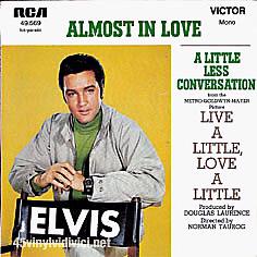 MartyJay2's tweet image. #ElvisHistory 19th Oct 1968 - #Elvis 45 #ALittleLessConversation was 69 in US - Remix was 1 in 9 countries in 2003