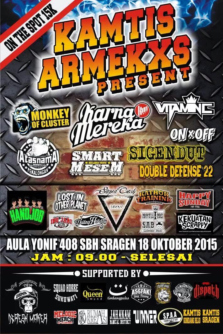 Thank's Kamtis Armekxs udah kasih kesempatan <a href="/monkey_cluster/">#undanganmerahjambu</a> perform di Sragen.