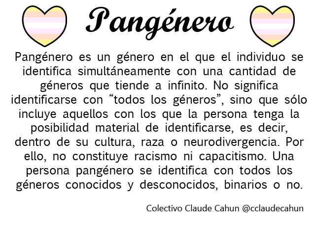 cclaudecahun's tweet photo. Nueva definición: PANGÉNERO ♥ #orgullonb https://t.co/KkxWb0Bsfq