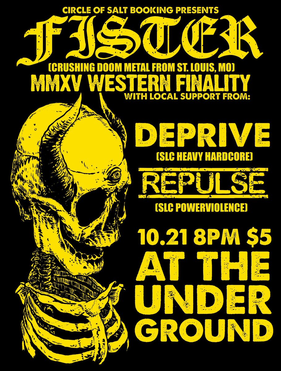 xrepulse's tweet image. Come get your mother fuckin doom on Wednesday.