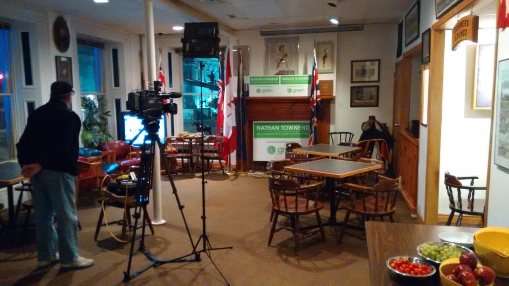 KingstonGreens's tweet photo. @_NathanTownend Campaign Celebration is set up! Ready for candidate and guests to arrive! RCHA Club. Join us! #ygk https://t.co/8ALaLdBsoJ