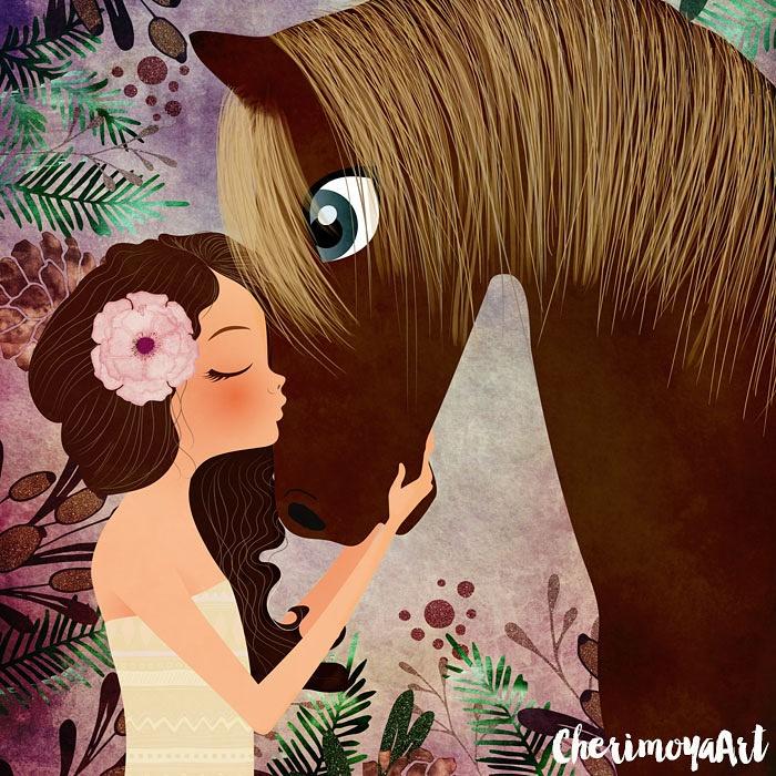 CherimoyaArt's tweet image. Love horses....
#digitalart #printsforkids #wallart #illustration,  #MotivationMonday