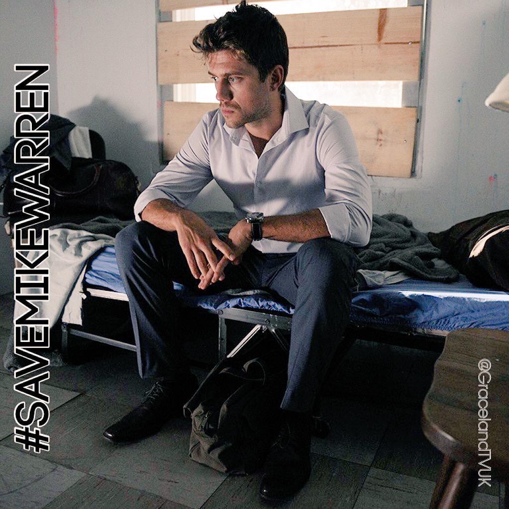 RronnieWilliams's tweet photo. The #SaveMikeWarren was successful last year now it's #SaveGraceland @jeffeastin @USA_Network @USA_PR @NBCUniversal https://t.co/FgWXw7FQ8j