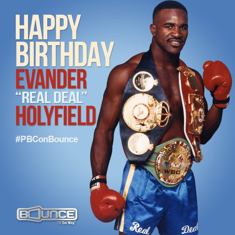Happy Birthday to the Real Deal! Evander turns 53 today. 