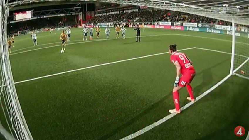 David Mitov Nilsson was unable to save this penalty