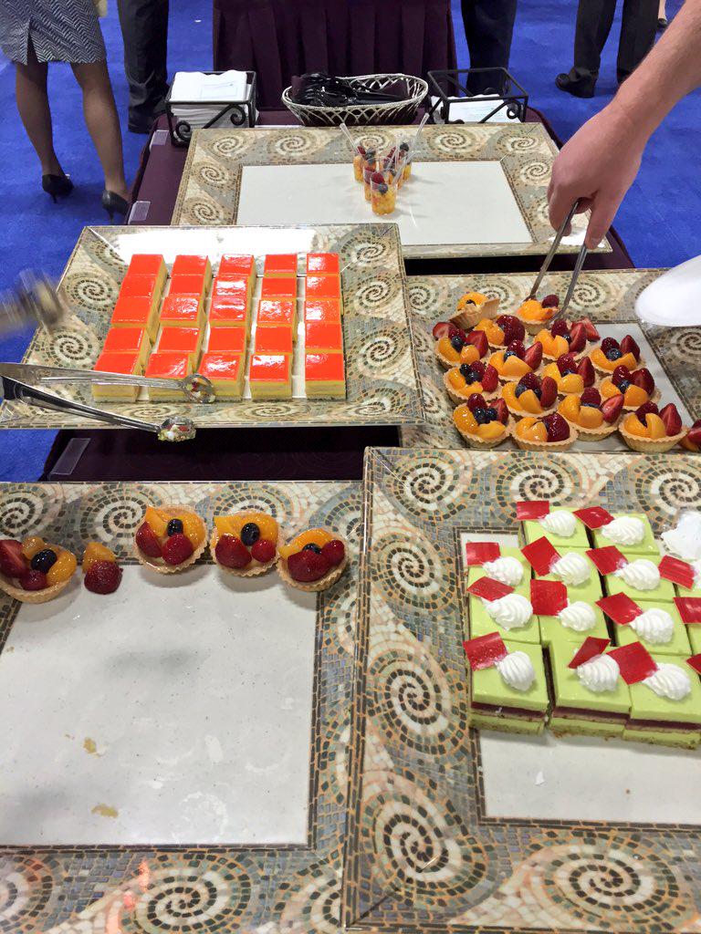 MeridianRyan's tweet photo. If you're looking for some Afternoon Delight, check out @MeridianKS dessert table at #HRTechConf #HRTechPickMeUp https://t.co/JmsOQFVifU