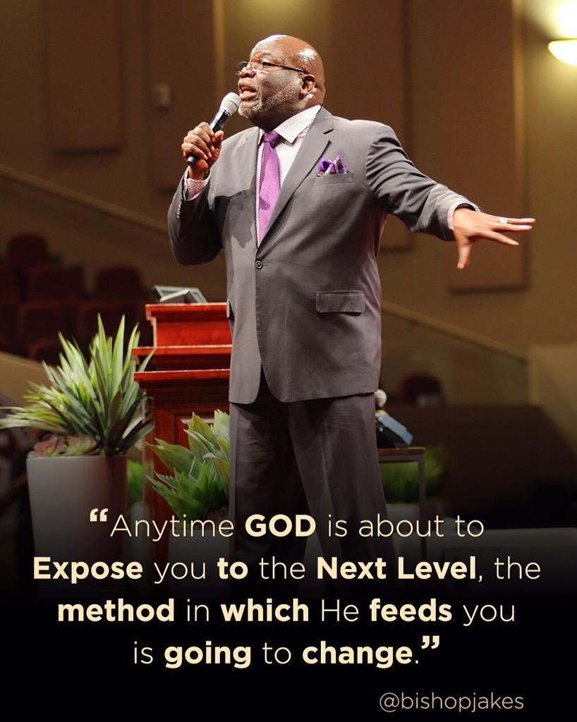 Anytime God is about to expose you to the next level, the method in which He feeds you is going to change!