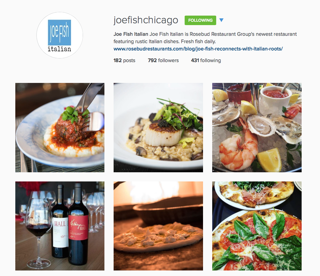 Are you on <a href="/Instagram/">Instagram</a>? We are too! instagram.com/joefishchicago/
