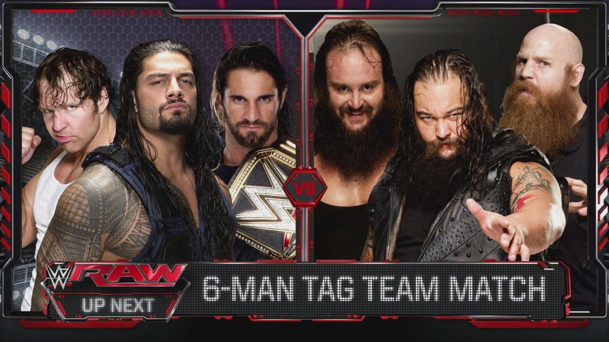 Ambrose. Reigns. Rollins. It's NEXT on @WWE #RAW on @USA_Network!