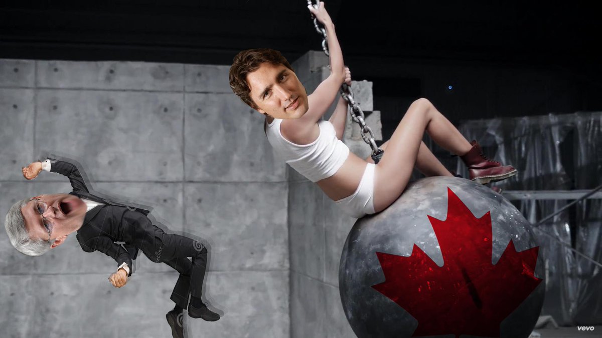 Coming in #Canada like a Wreckin Ball #elxn2015 #JustinTrudeau #HarperOut #LiberalParty #canadavotes  #wreckinball