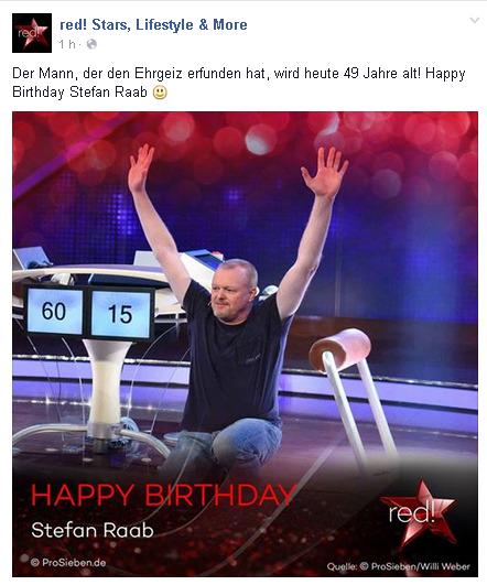 Yes,Happy Birthday Stefan Raab !!:-) 