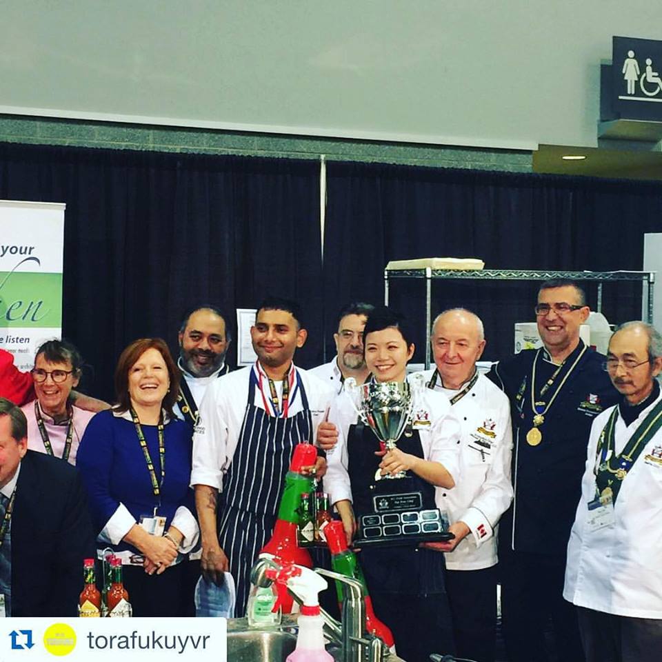 LesDamesBC's tweet image. Congrats @sandyweichen @torofukuyvr WINNER @bcchefs competition today @connectshowbc Dame Lesley Stav judged.
