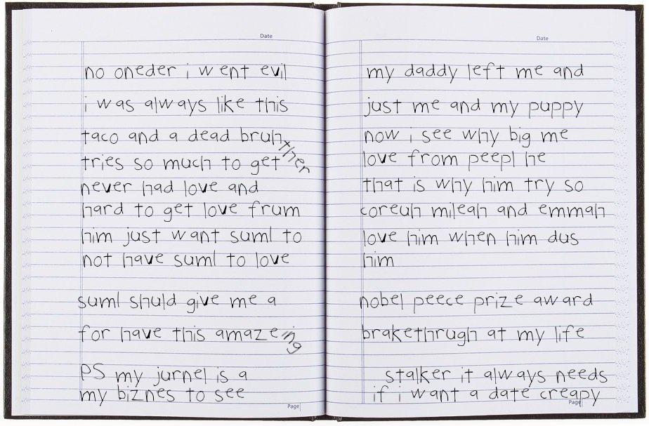 #Entry4 Killian cants help but to get scared at his journal for always asking if he has a date.
