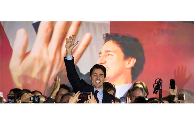 VancouverSun's tweet photo. Canadian election 2015 hands Justin Trudeau and the Liberals a majority government https://t.co/CtoxsxvpKT #elxn42 https://t.co/te2I9e7WeC