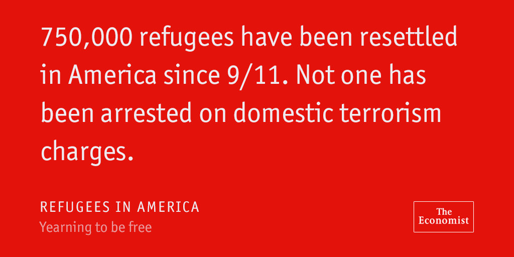Refugees are actually the least likely potential terrorists econ.st/1ZR7XGK