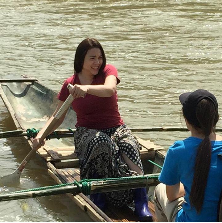 ClaudiniansPh's tweet photo. Sagwan pa more ate Clau! Haha still pretty though. 💜💋 #ClaudineonMmk https://t.co/48M9vVh7Zq