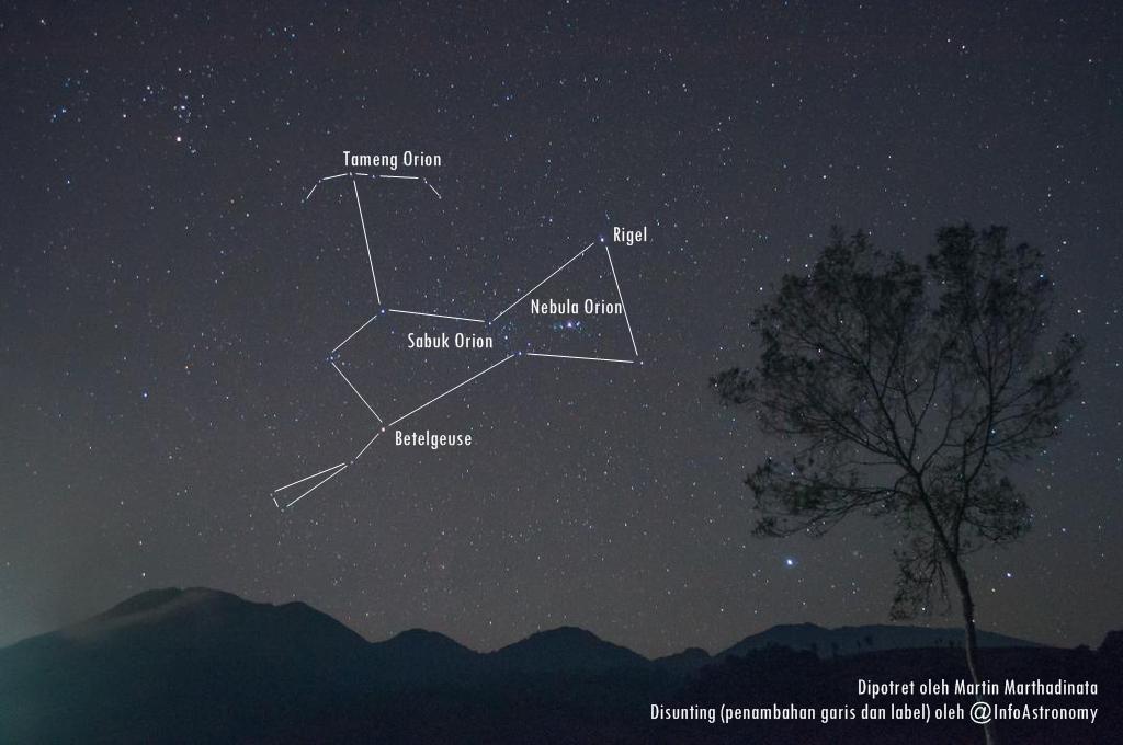 InfoAstronomy.org on Twitter: "Inilah rasi bintang Orion yang merupakan titik radian Hujan Meteor #Orionid. Dipotret oleh @marthadinata36. https://t.co/SwzmlszJHe" / Twitter