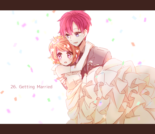 「瀬名あかで30日CPチャレンジ 26.結婚する 」|ふのこのイラスト