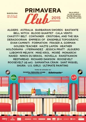 Hey! Este domingo estaremos en el #PrimaveraClub que organiza el <a href="/Primavera_Sound/">Primavera Sound</a>. A las 19:30 @PrincipalTeatre!