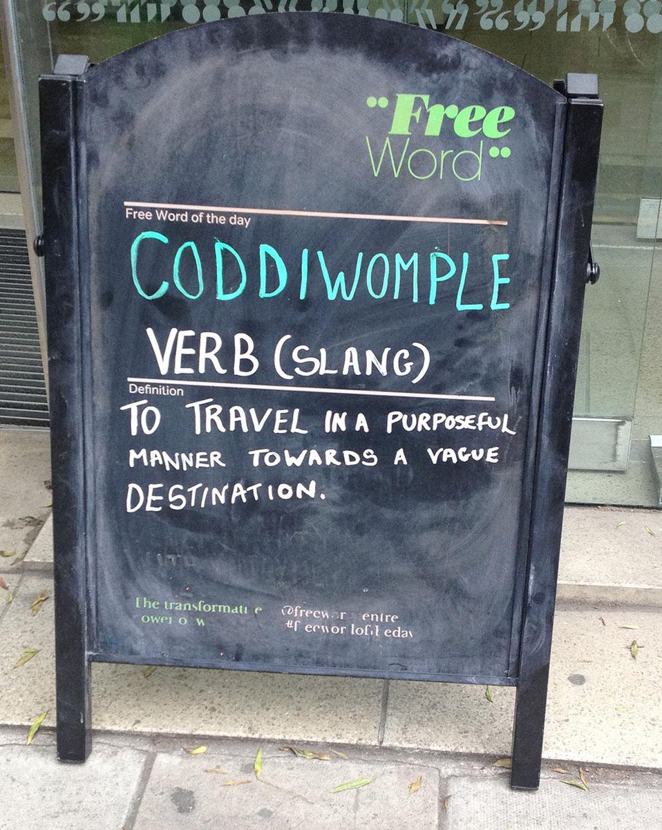 Free Word On Twitter Where Will You Coddiwomple To Today