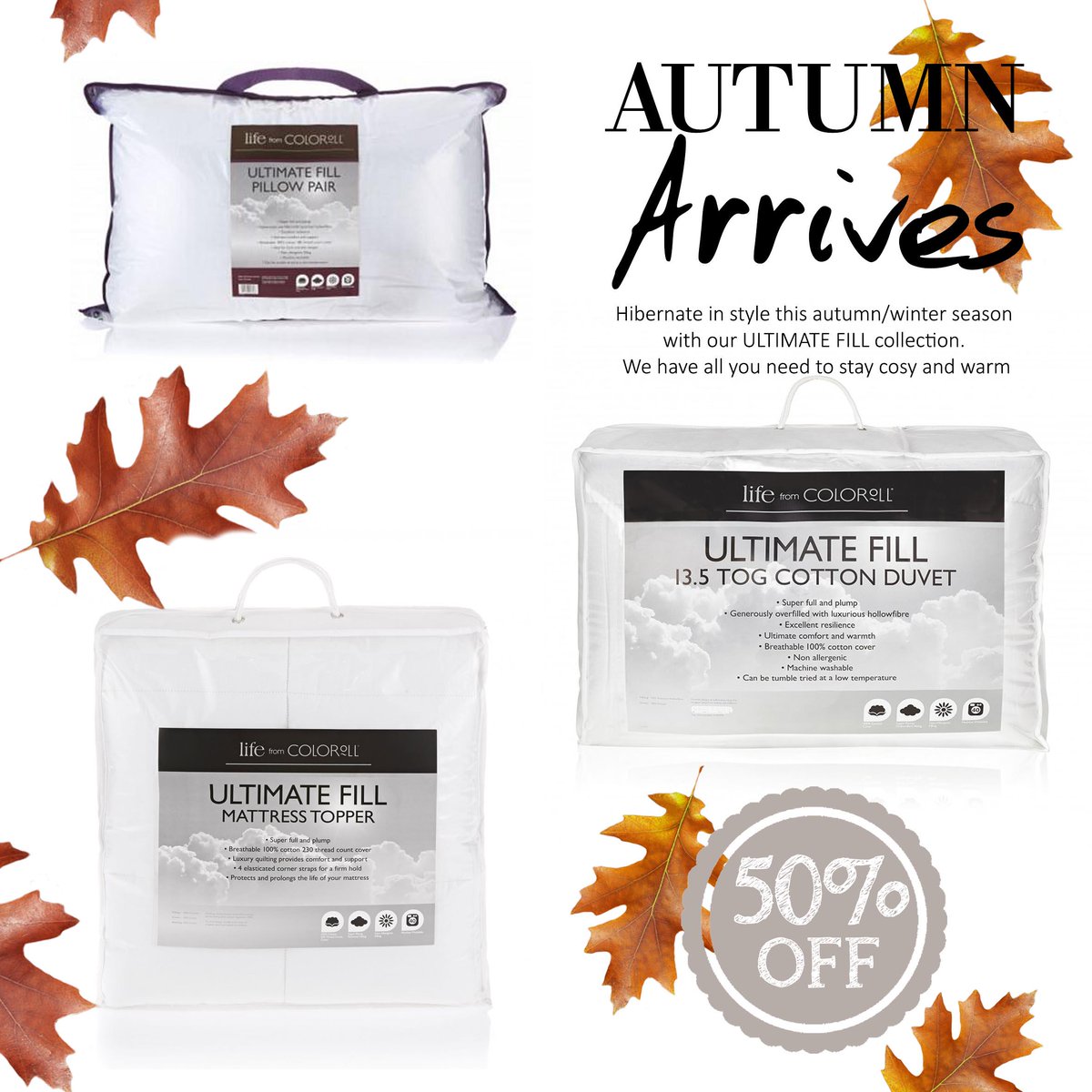 The cold season is on its way so snuggle up warm pondenhome.co.uk/promo/ultimate… #autumn #winter #cosy #cozy #sleep #warm