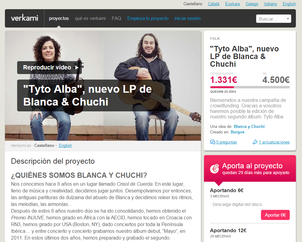 Ya casi 1/3 parte del total. ¡Muchísimas gracias a todos! Seguid apoyando y compartiendo en bit.ly/1GxMgzC