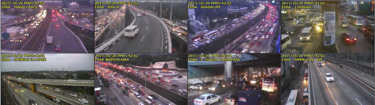 MMDA's tweet photo. Traffic View from EDSA Magallanes to EDSA Timog as of 5:42 PM. #mmda https://t.co/MsXs1xL4m0