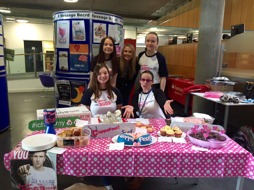 UBTQueenM's tweet photo. Come see us in the canteen and get some boobie treats! 😆💗 #UniBoob #Qmu #CoppaFeel #BoobCakes https://t.co/JD8Blpmmnd