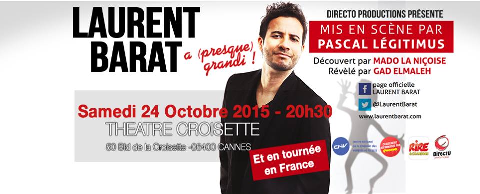 CannesPalais's tweet image. Samedi, @LaurentBarat jouera bénévolement &amp;amp; les recettes seront reversées au profit des sinistrés des intempéries!