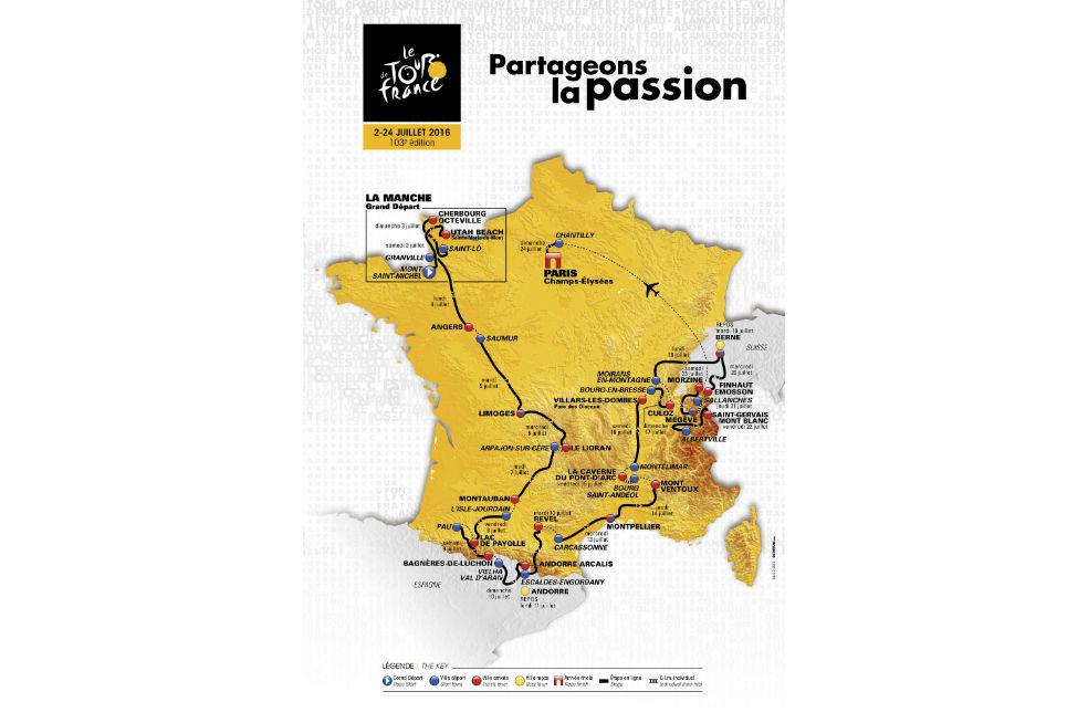 [En video] Así será el recorrido del Tour de Francia 2016 bit.ly/1jRnQMu