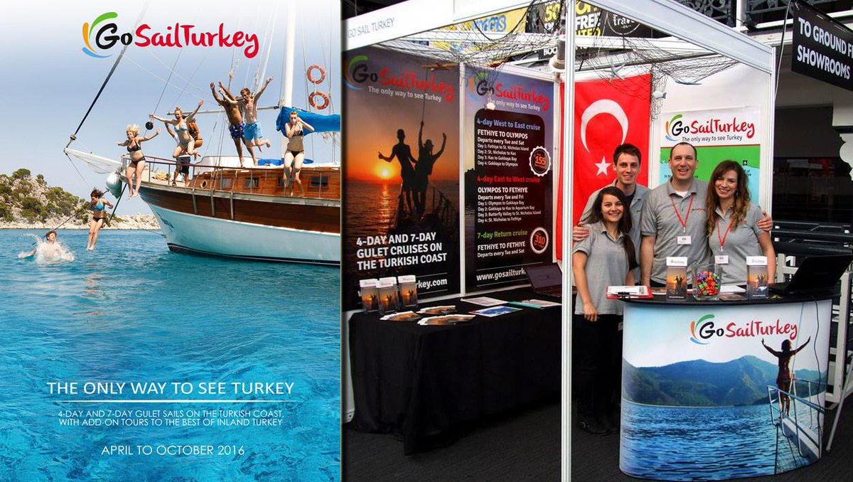 GoSailTurkey's tweet image. #gosailturkey at @tntmagazine Travel show,London,31 Oct.There will be beers + big screen for #RugbyWorldCup final!