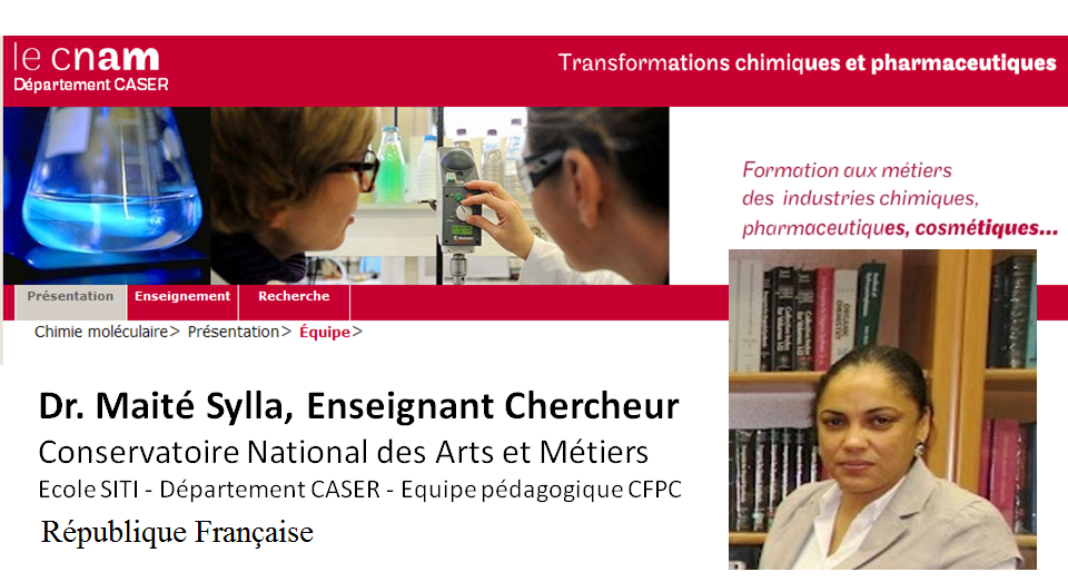 CHEM.PTML LAB on Twitter: "Dr. Maité Sylla, Conservatoire ...