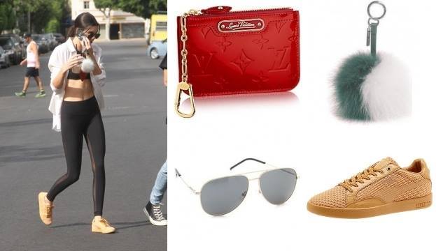 Star Style on X: Kendall Jenner wearing Louis Vuitton Key Pouch