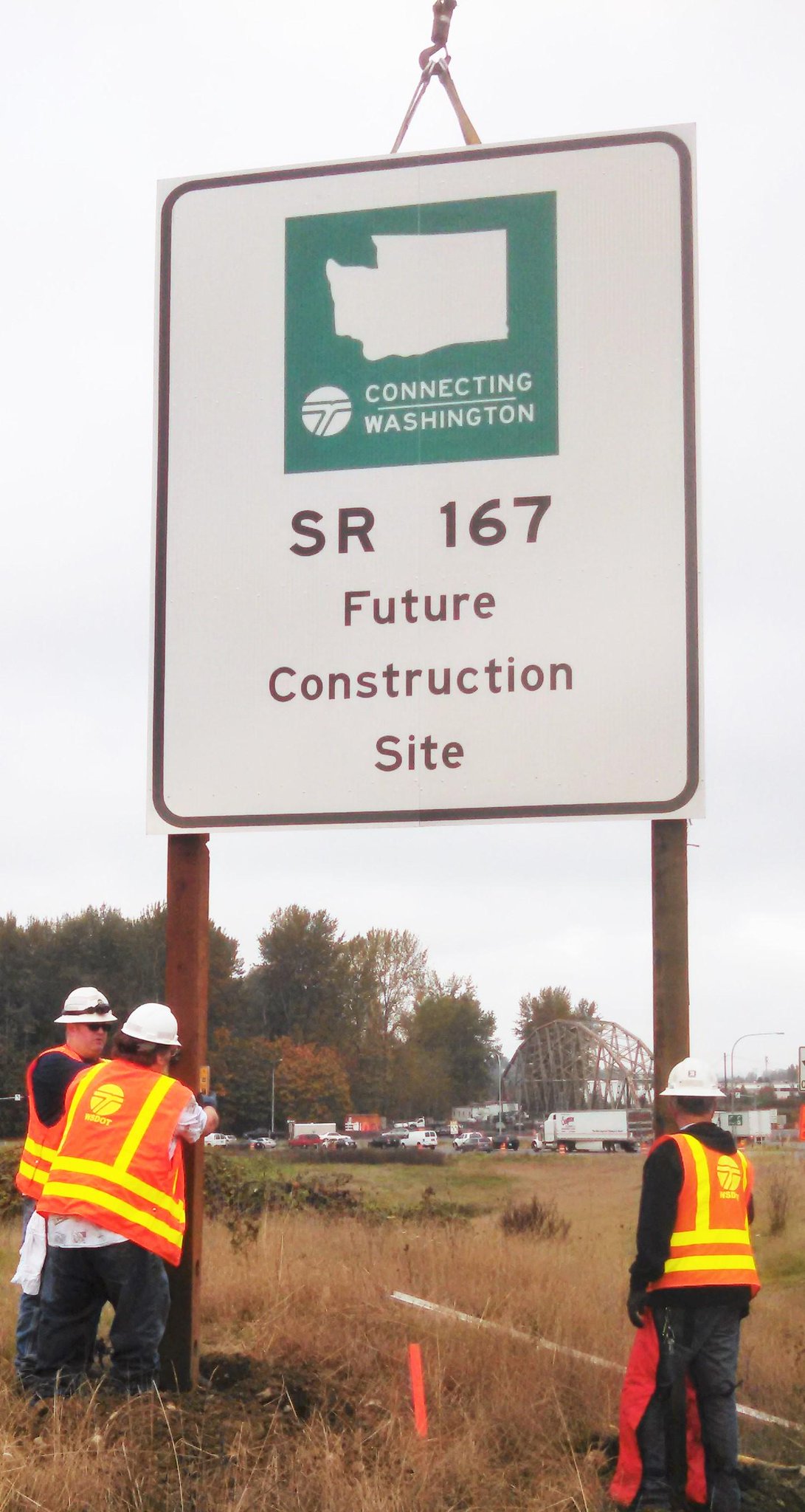WSDOT on Twitter "Crews highlight location of future SR167