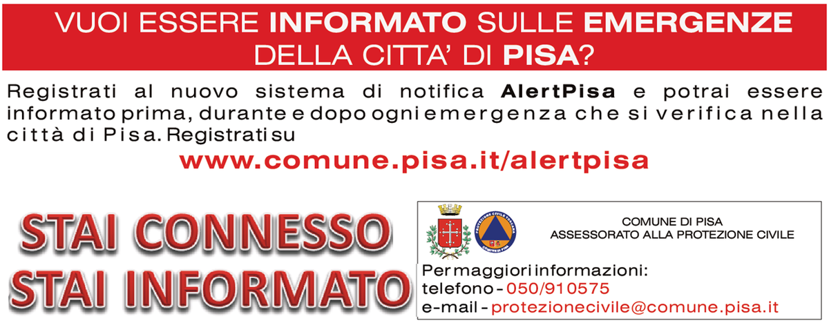 ProCivComunePi's tweet photo. Con #AlertPisa puoi ricevere anche allerte meteo: seleziona l'opzione durante la registrazione. https://t.co/ttmuSJUByt