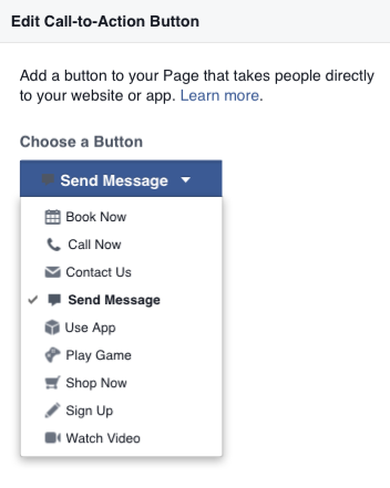 Add a Call To Action button to your Facebook Page for more engagement #FacebookMarketing #SocialMediaMarketing